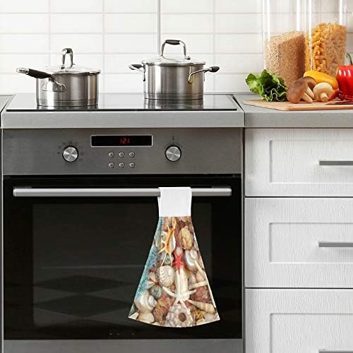 Cute Summer Starfish Kitchen Towels 12x17in