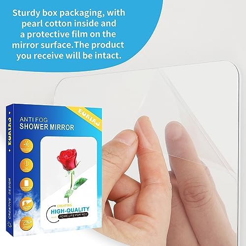 Perfect Multi-Use shower mirror for shaving with razor holder