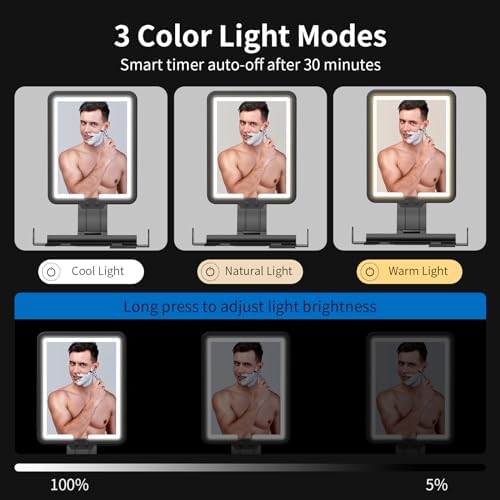 Rechargeable Heated Shower Mirror