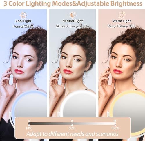 Enhance Makeup with 1X10X Lighted Mirror