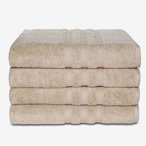 American Dawn Premium Bath Sheet Set Luxurious Linen Beige Style