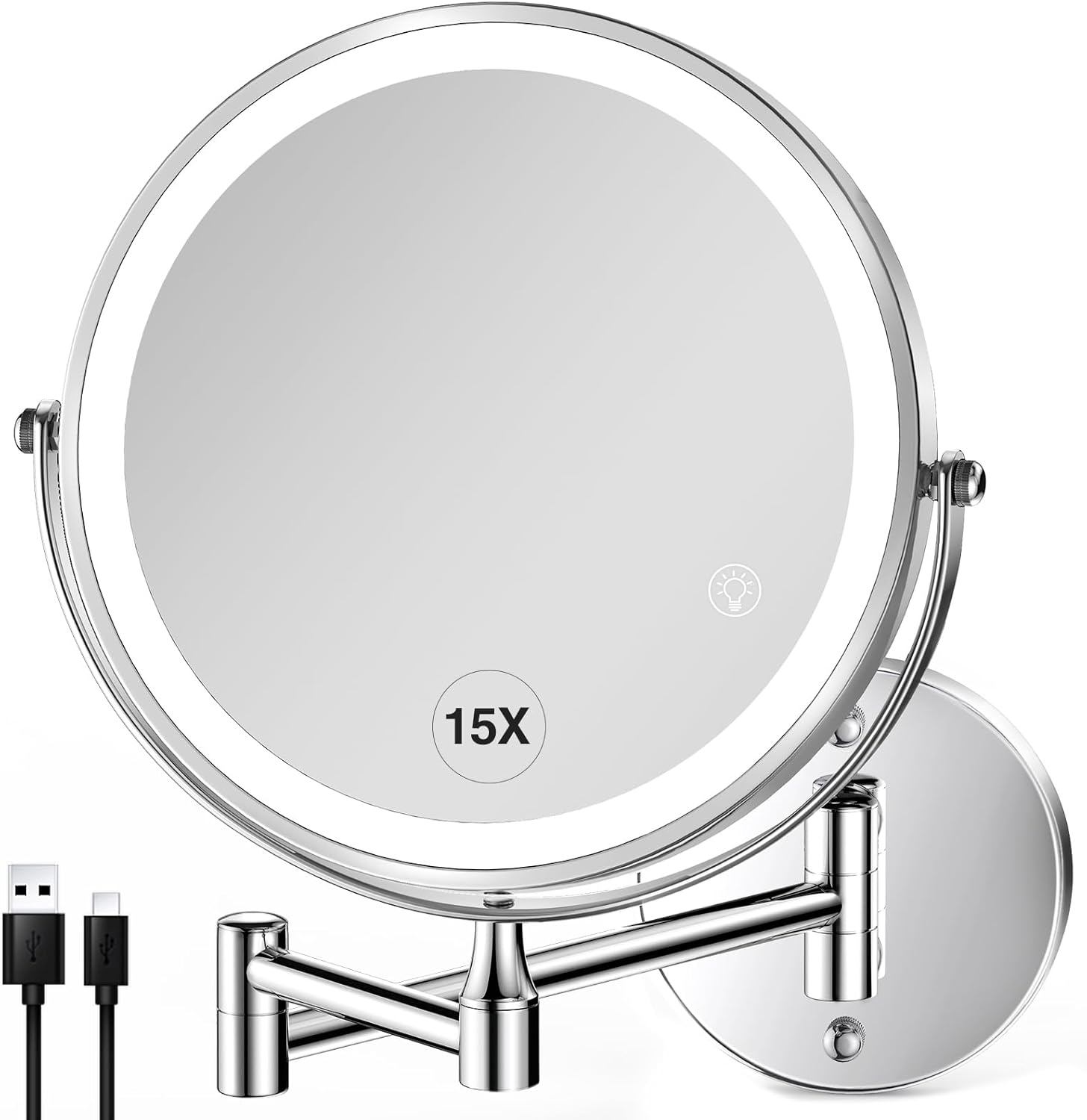 Wall-Mounted Makeup Mirror