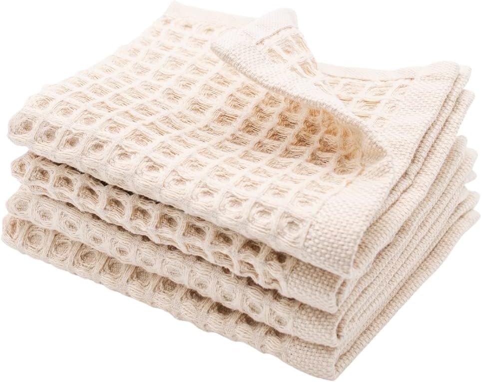 Modern Luxurious Waffle Washcloth Set