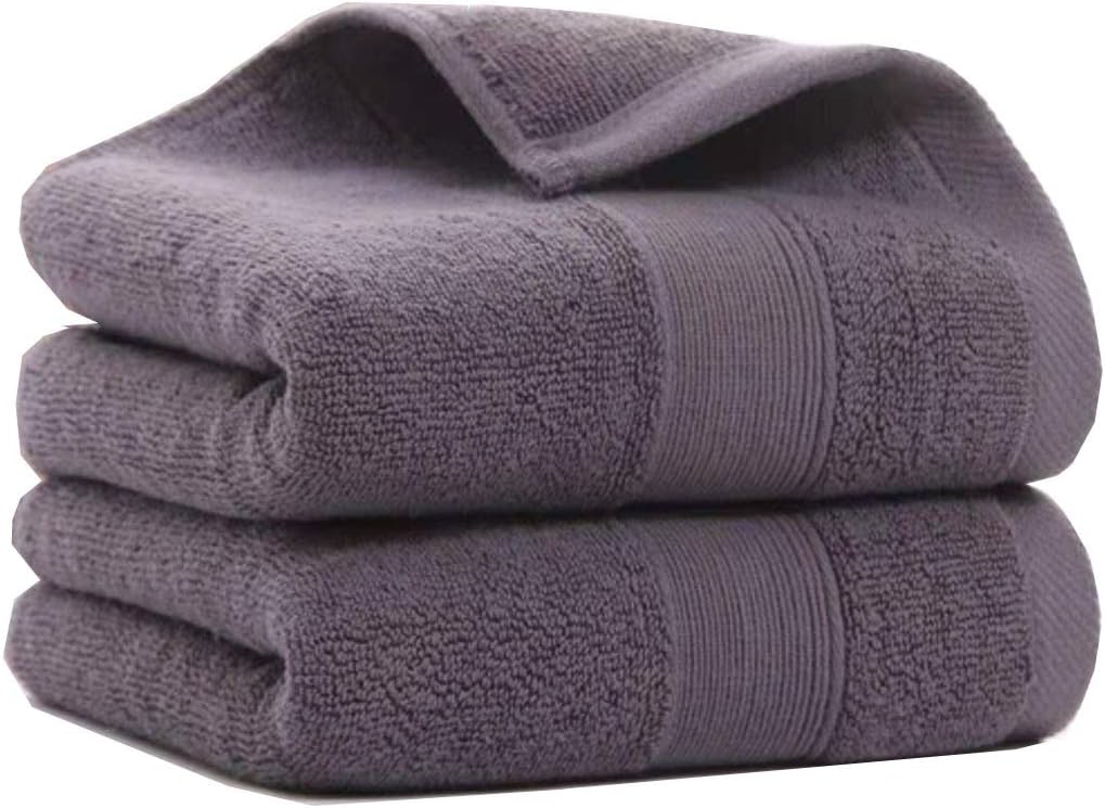 Bath Time - Soft Cotton Hand Towels 14x30 Set of 2 Machine Washable Hypoallergenic