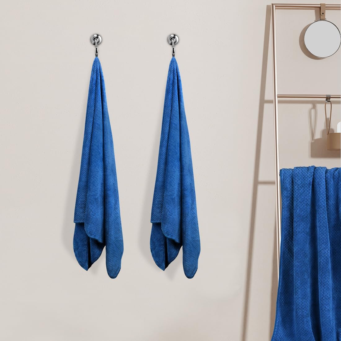 HOMEXCEL Bath Towels 4x30x60 Luxurious Microfiber Towels for Bathroom Pool Beach Yoga