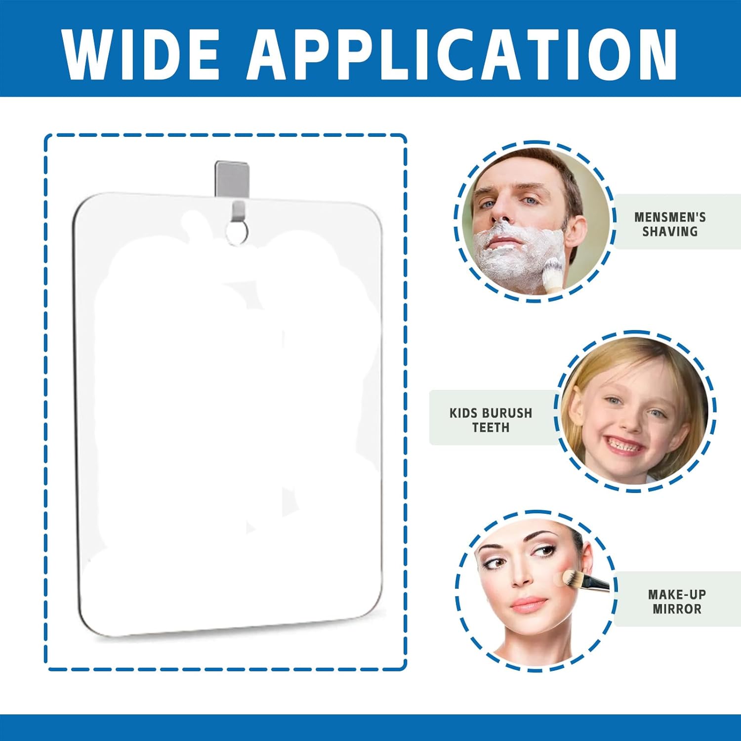 Chic Fogless Shaving Mirror for Men in the Shower