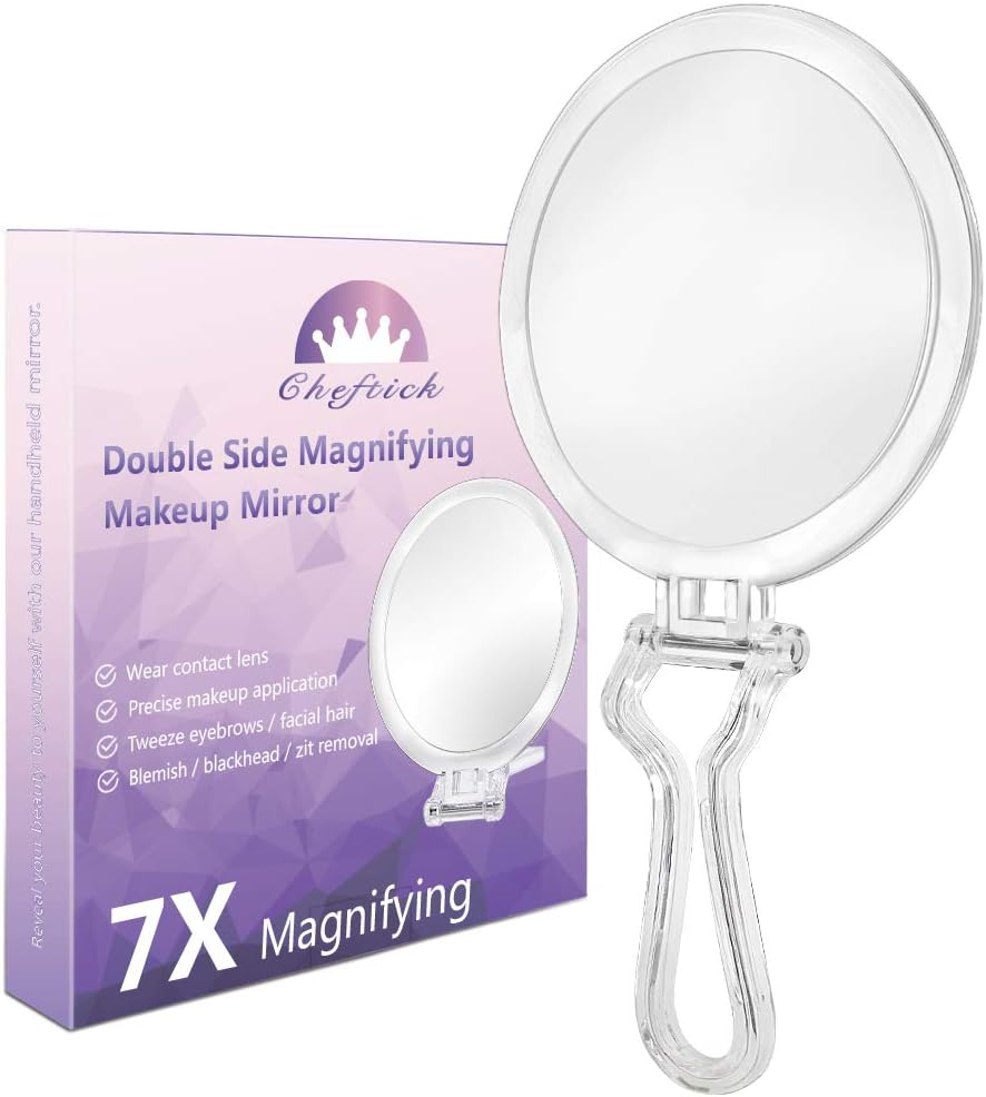 Cheftick Double Sided Hand Held Mirror