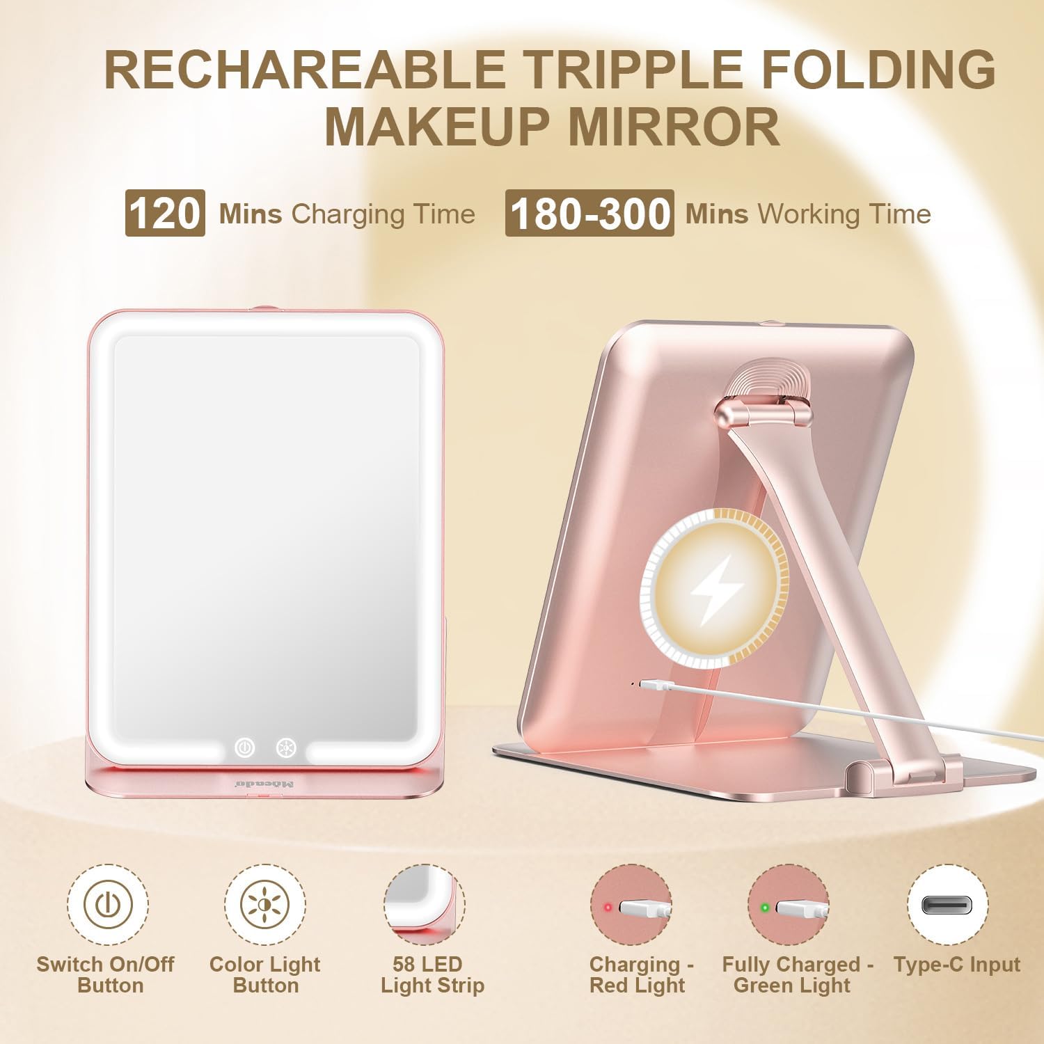 Moccus Travel Makeup Mirror
