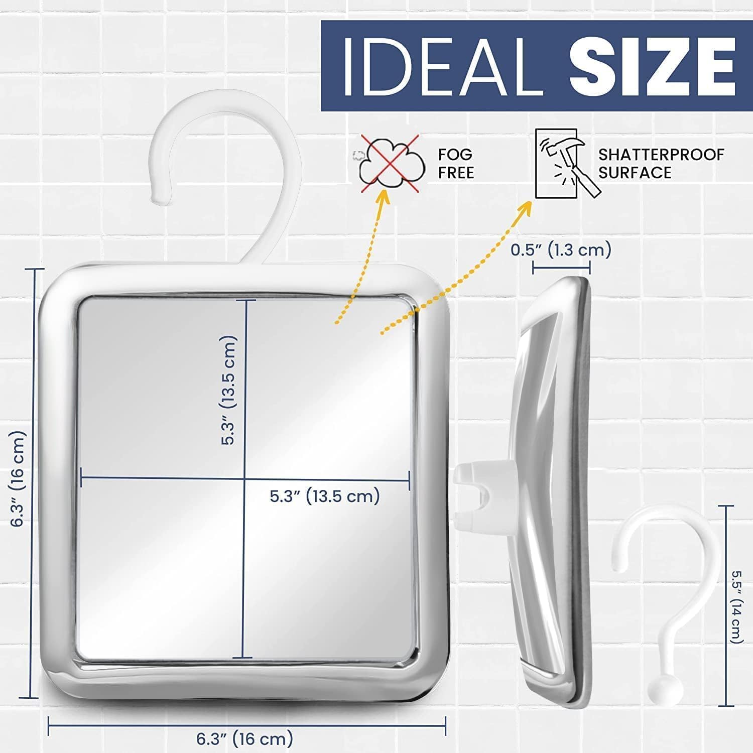Fog-Free Shaving Mirror