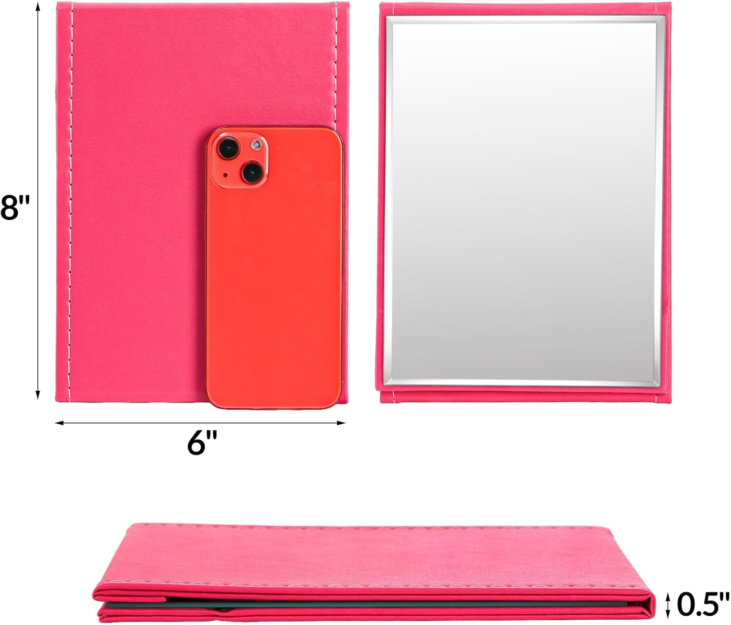 3-Piece Portable Makeup Mirror Set