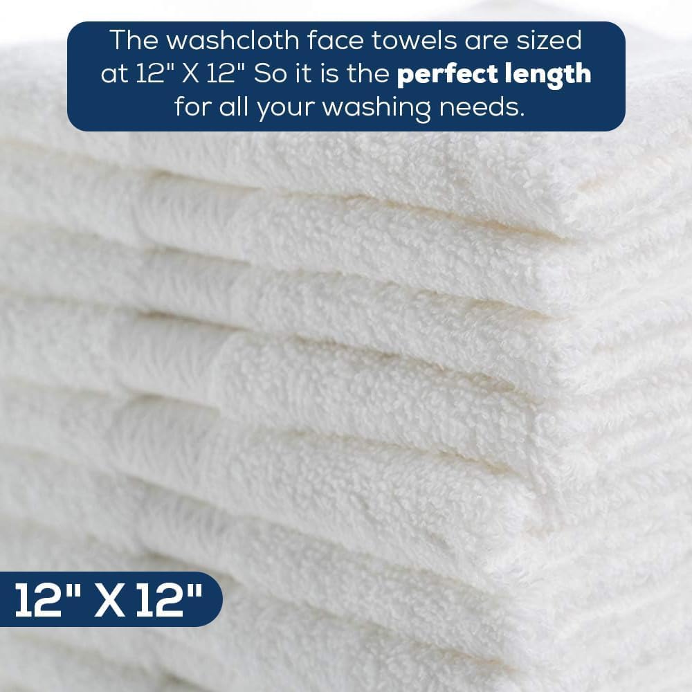Simpli-Magic Cotton Washcloth 12x12 40 Pack