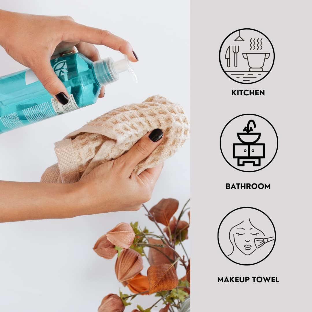 Modern Luxurious Waffle Washcloth Set