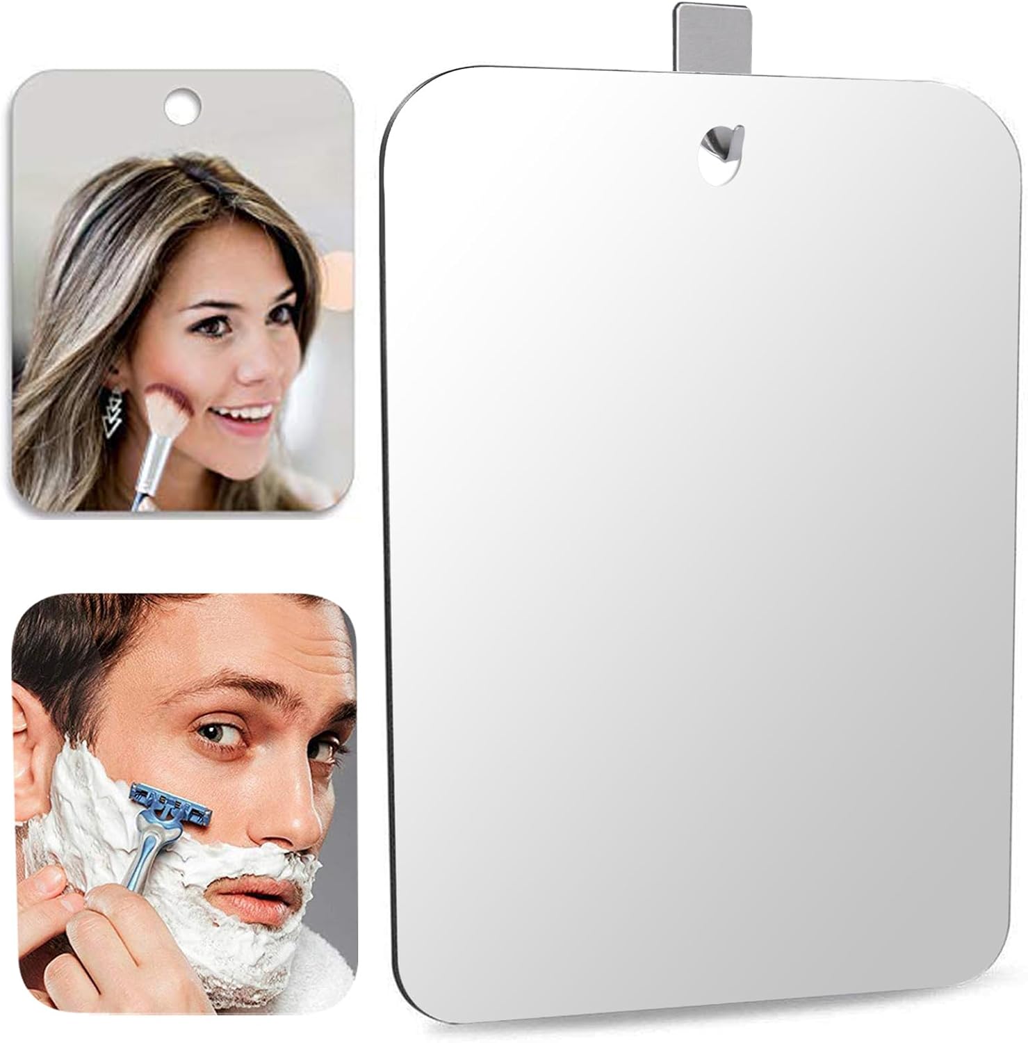 DFLLLO Large shatterproof shower mirror for travel bathroom convenience
