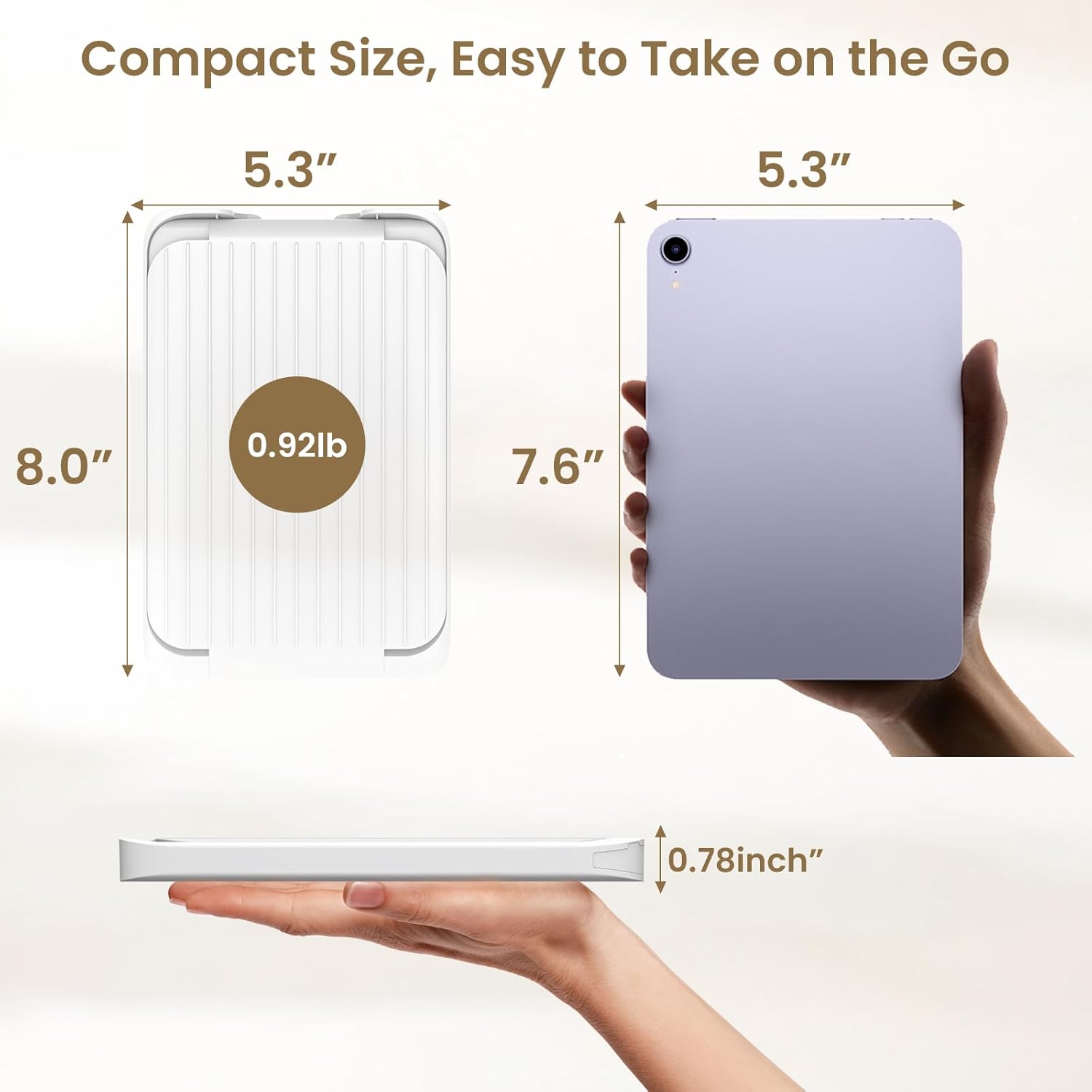 LAMPICK Travel Makeup Mirror
