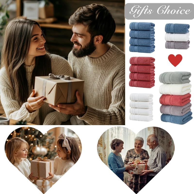 Valentines Day Special 4-Piece Hand Towels Soft Quick Dry