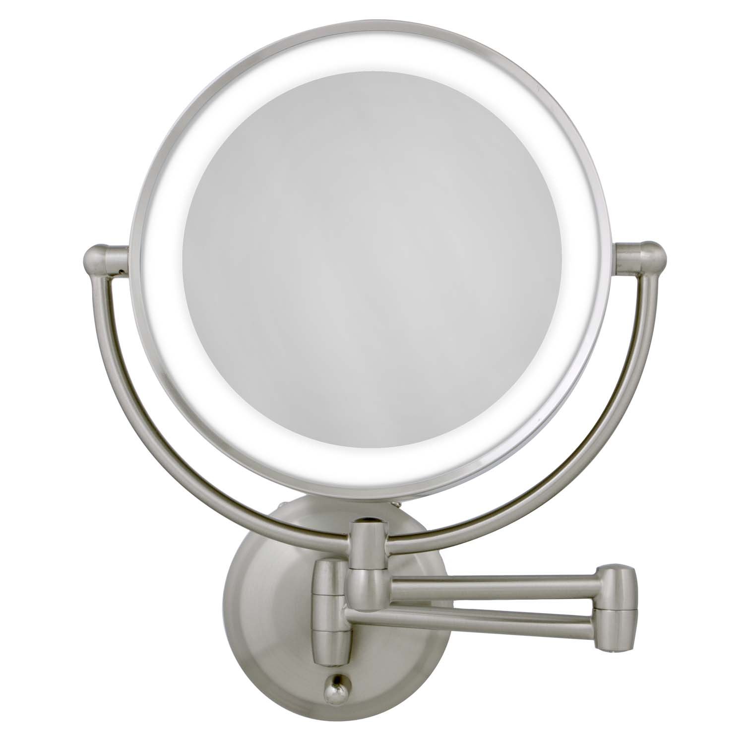 Zadro 11 LED Wall-Mounted Shaving Mirror w Dual Magnifications