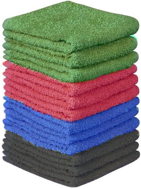 15-Piece Washable 11x11 inch Washcloth Set
