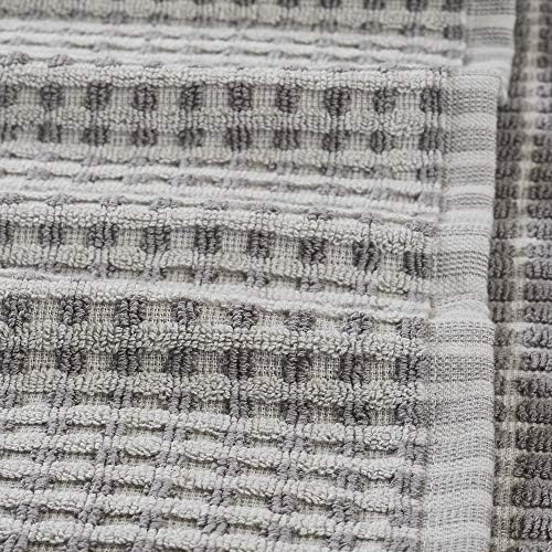 Amrapur Overseas 6-Piece Flax Dyed Cobblestone Jacquard Towel Set