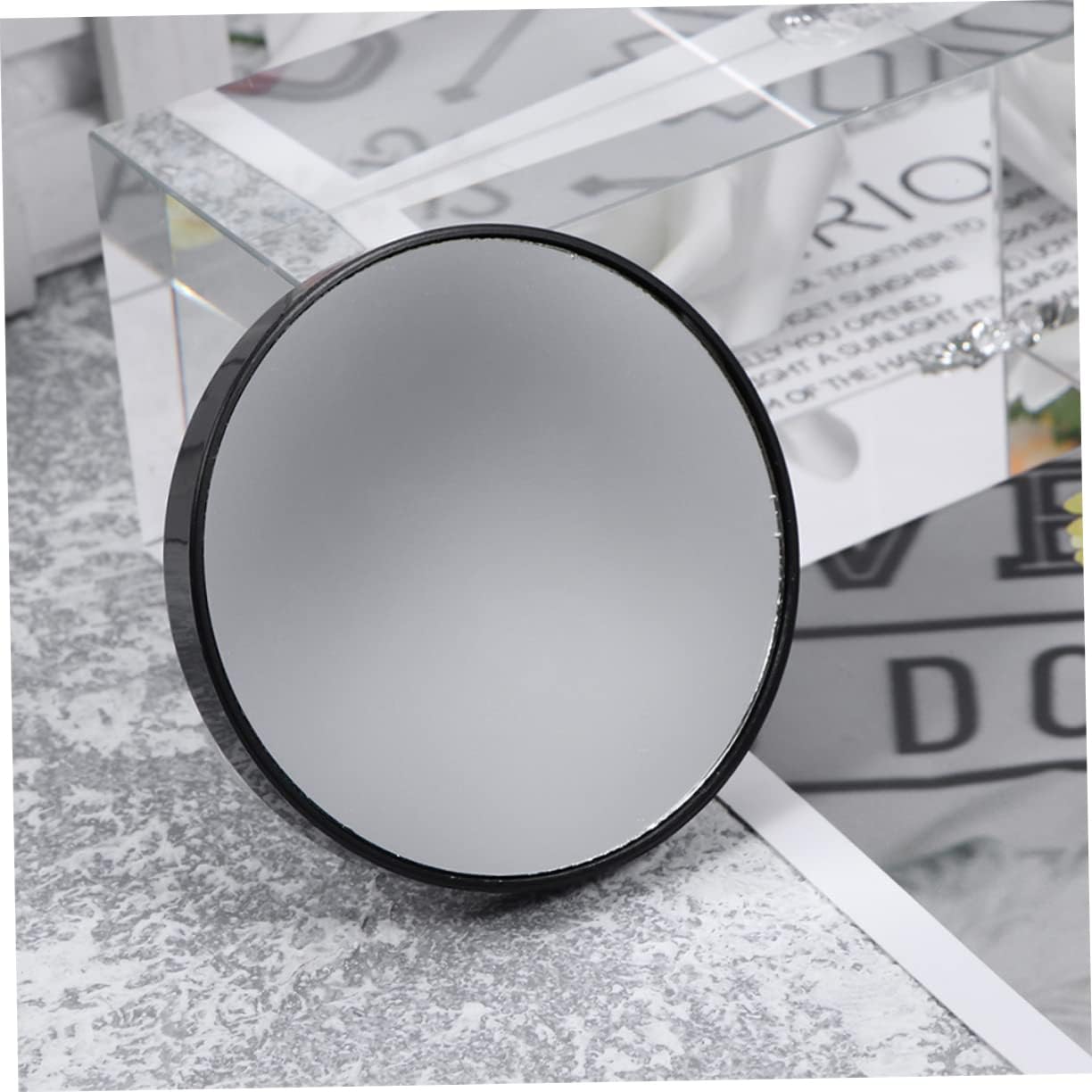 Suction Cup Magnifying Set Portable Beauty Care compact Black