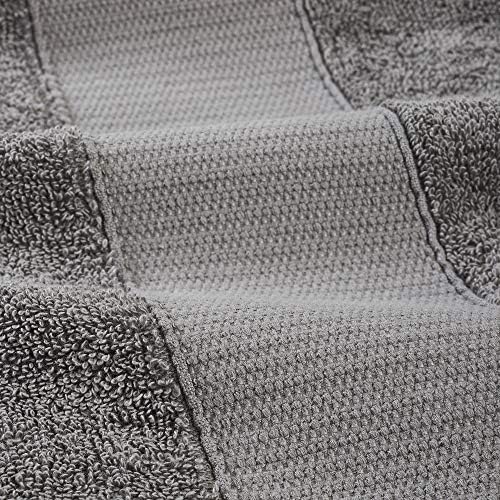 Amrapur Overseas 6-Piece Flax Dyed Cobblestone Jacquard Towel Set