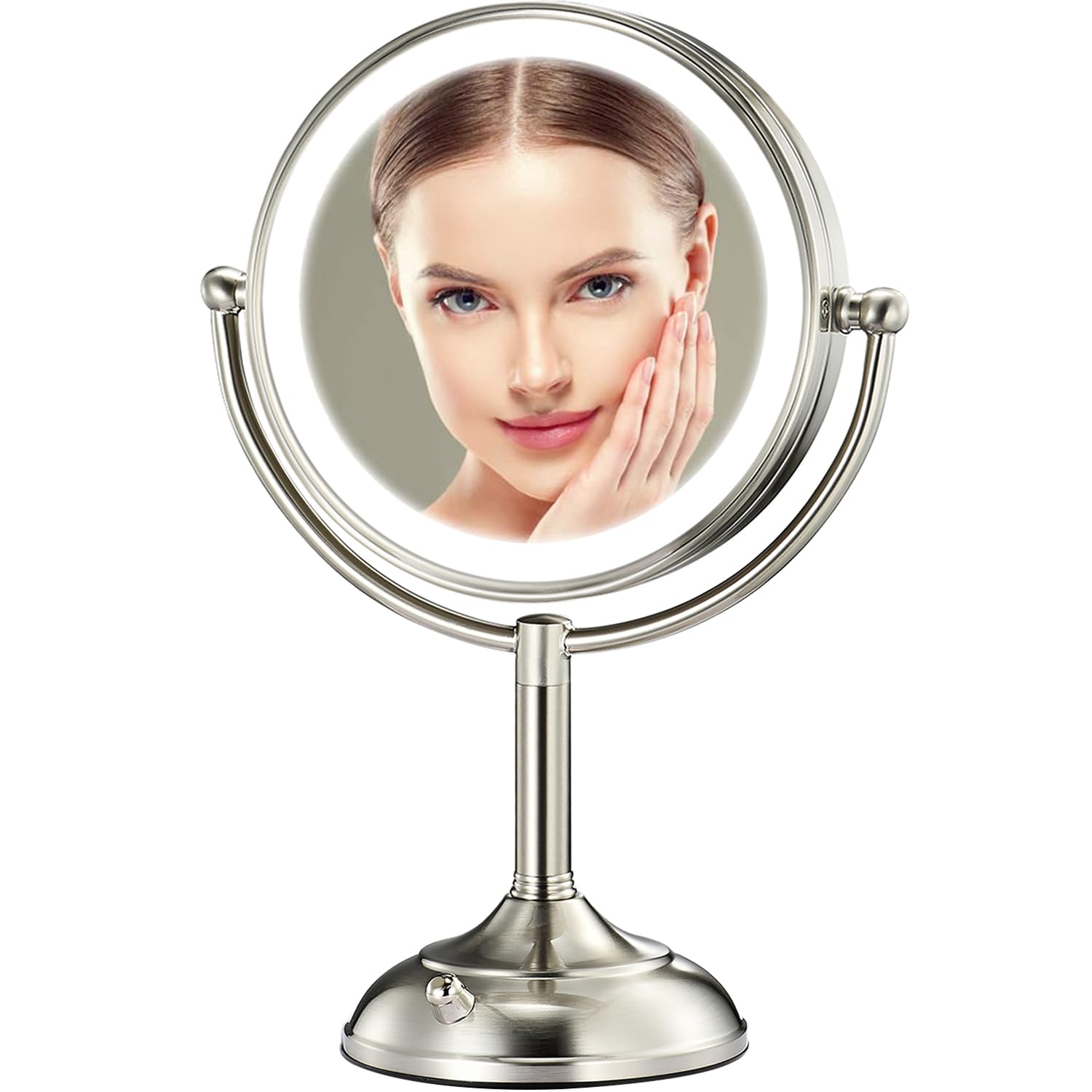 VESAURProfessional 85Large Lighted Makeup Mirror Pearl Nickel