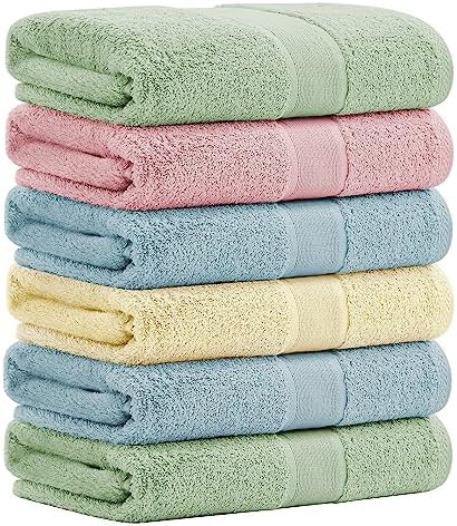 Aibaser Ultra Absorbent Bath Towels 27x54 inch for Bathroom Travel Gym