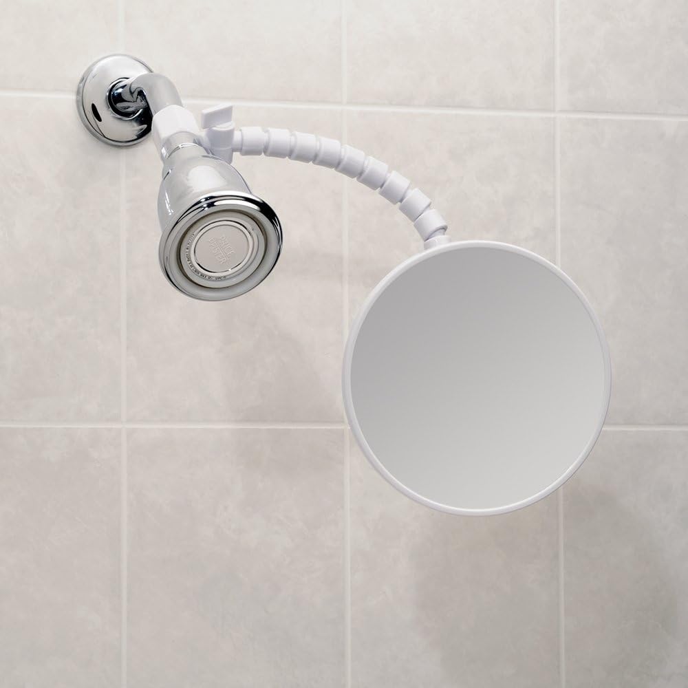 InterDesign iDesign Fog-Free Shower Shaving Mirror with Flexible Arm