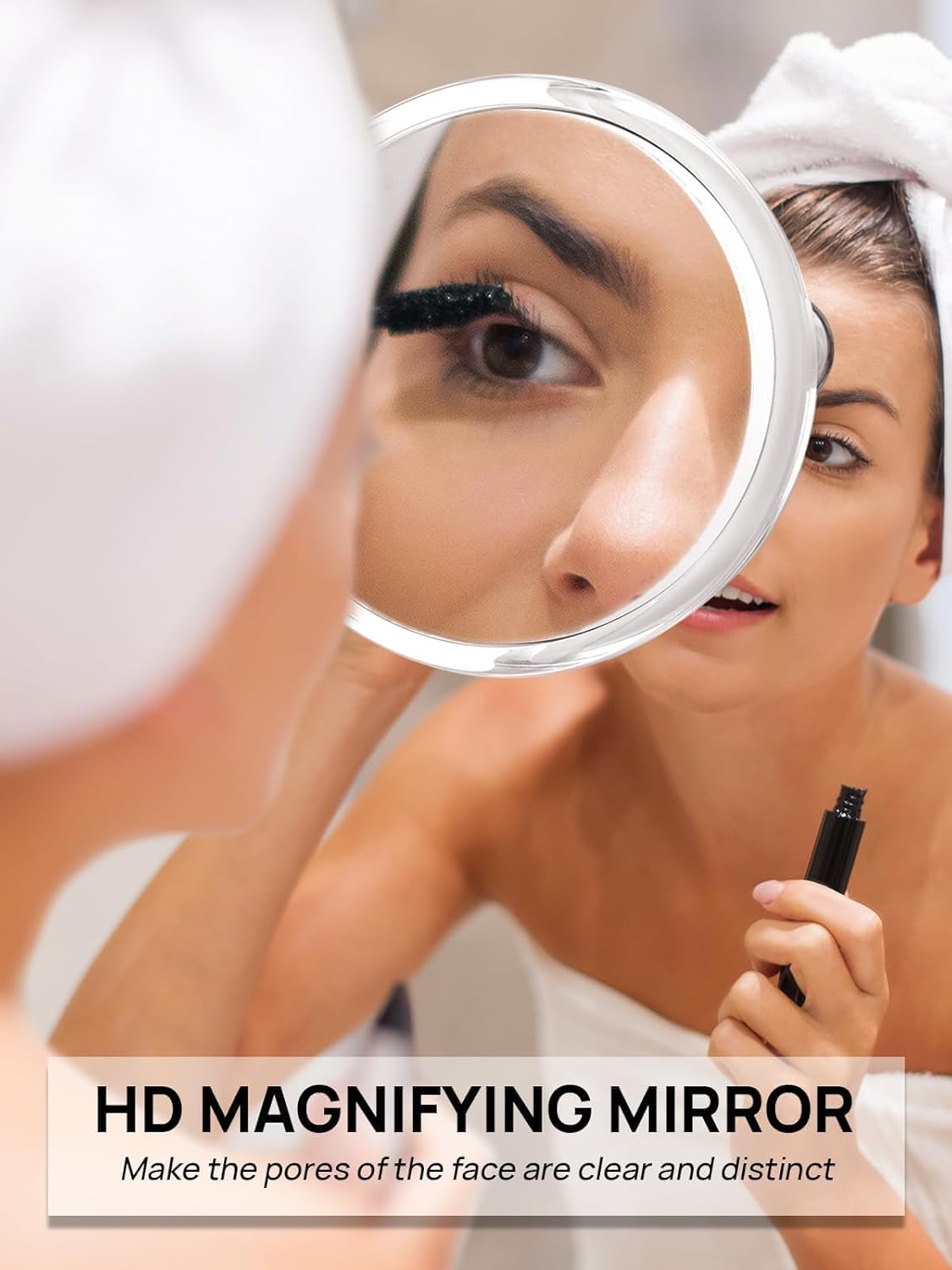 Macaki 6-Inch 15X Magnifying Mirror with 3 Suction Cups