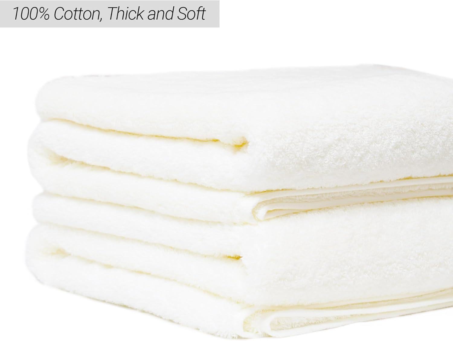 Large Bath Towel Set - Soft 100 Cotton for Luxury Bath