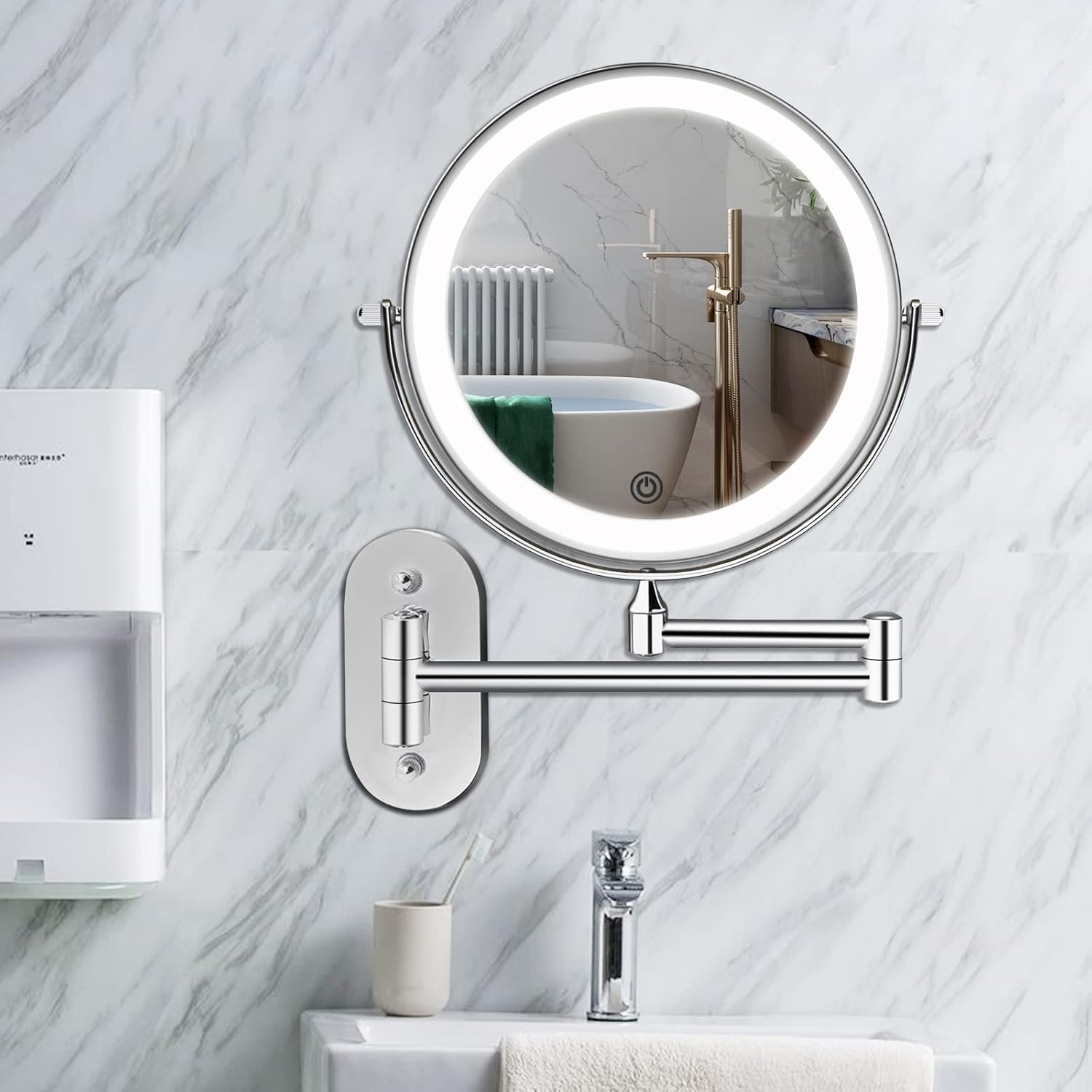 Perfect Salon-M quality makeup mirror for wall installation