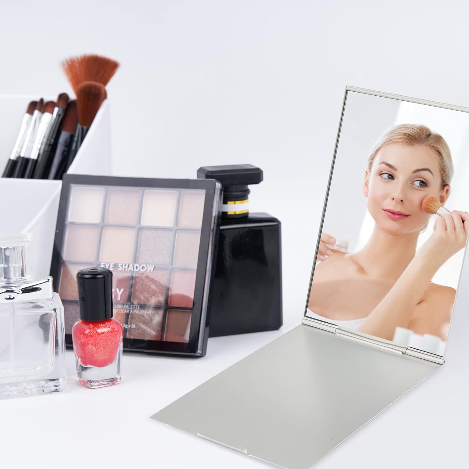 G2PLUS Compact Code Travel Ready Mirror for Grooming