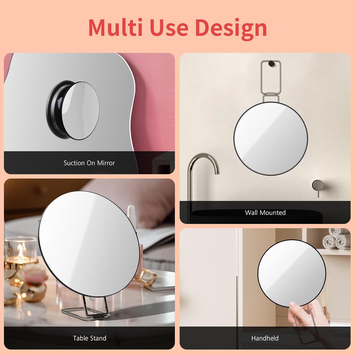 30x Magnifying Mirror - Travel Portable