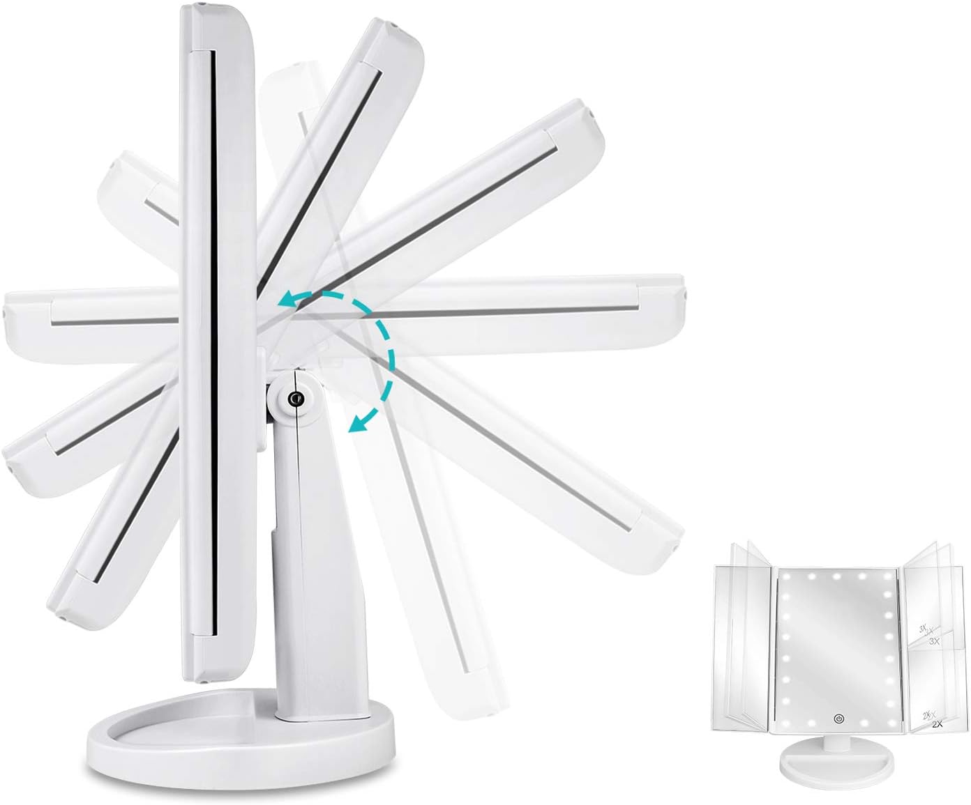 Deweisn Floor Mount Vanity Mirror