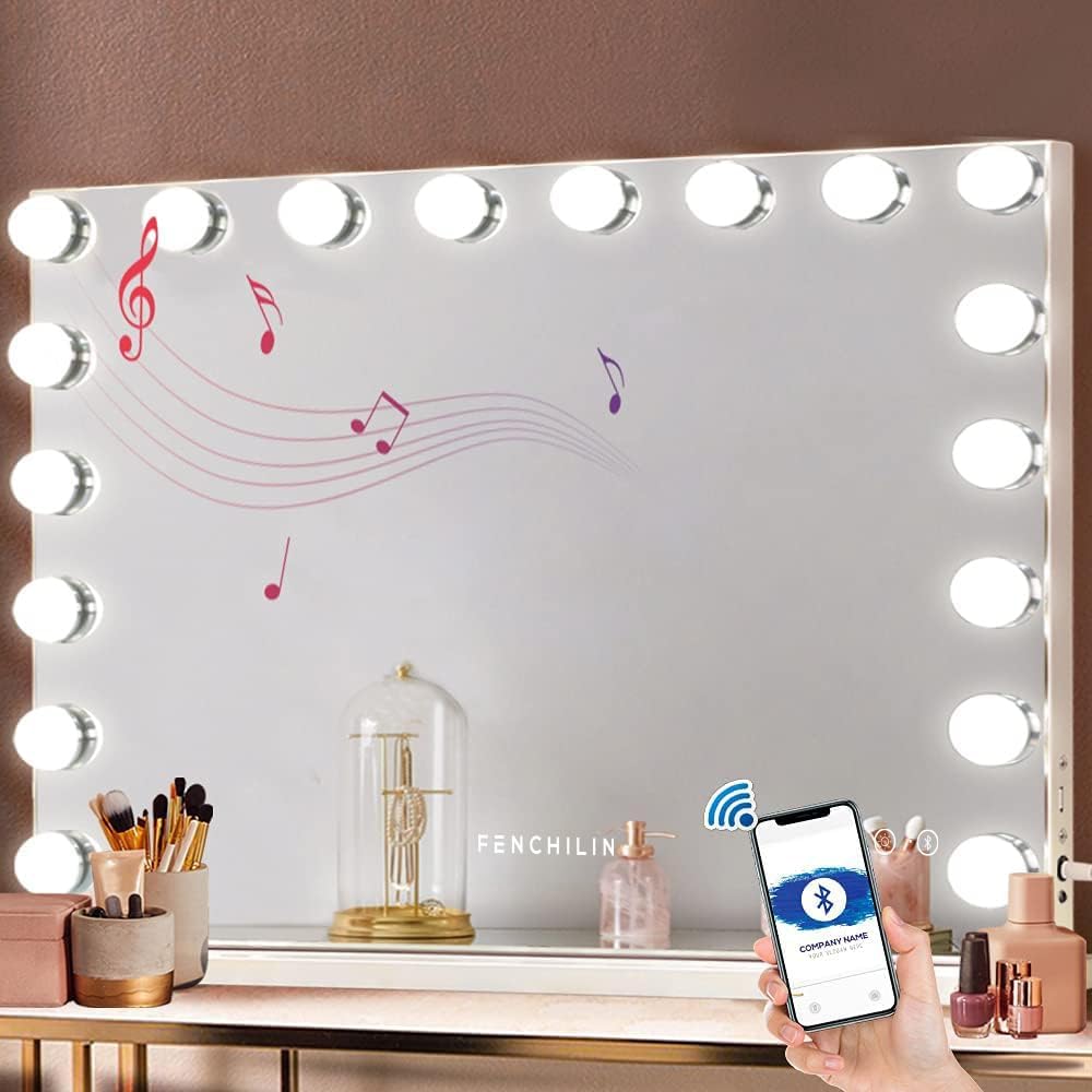Vanity Mirror with Speaker Light for Makeup
