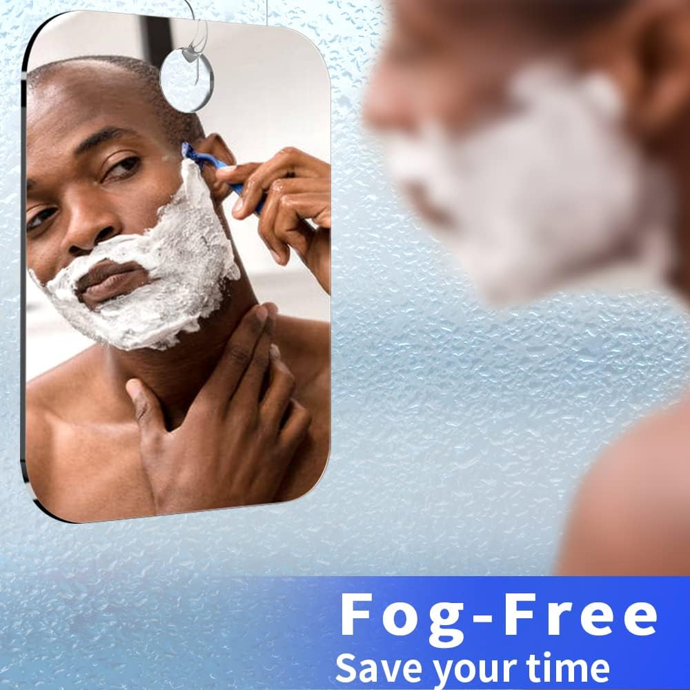 Shatterproof Shaving Mirror for Shower Use