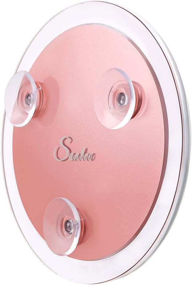 Santoo 15X Magnifying Mirror - Compact with suction cups for makeup precision