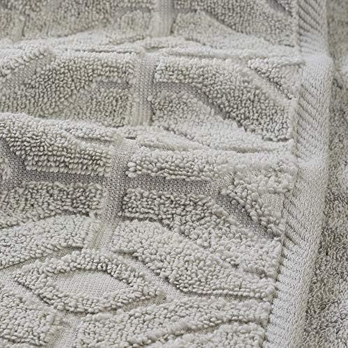 Amrapur Overseas 6-Piece Yarn Dyed Diamond Gate Jacquard Towel Set - Seafoam