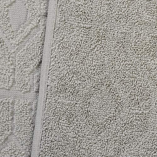 Amrapur Overseas 6-Piece Yarn Dyed Diamond Gate Jacquard Towel Set - Seafoam