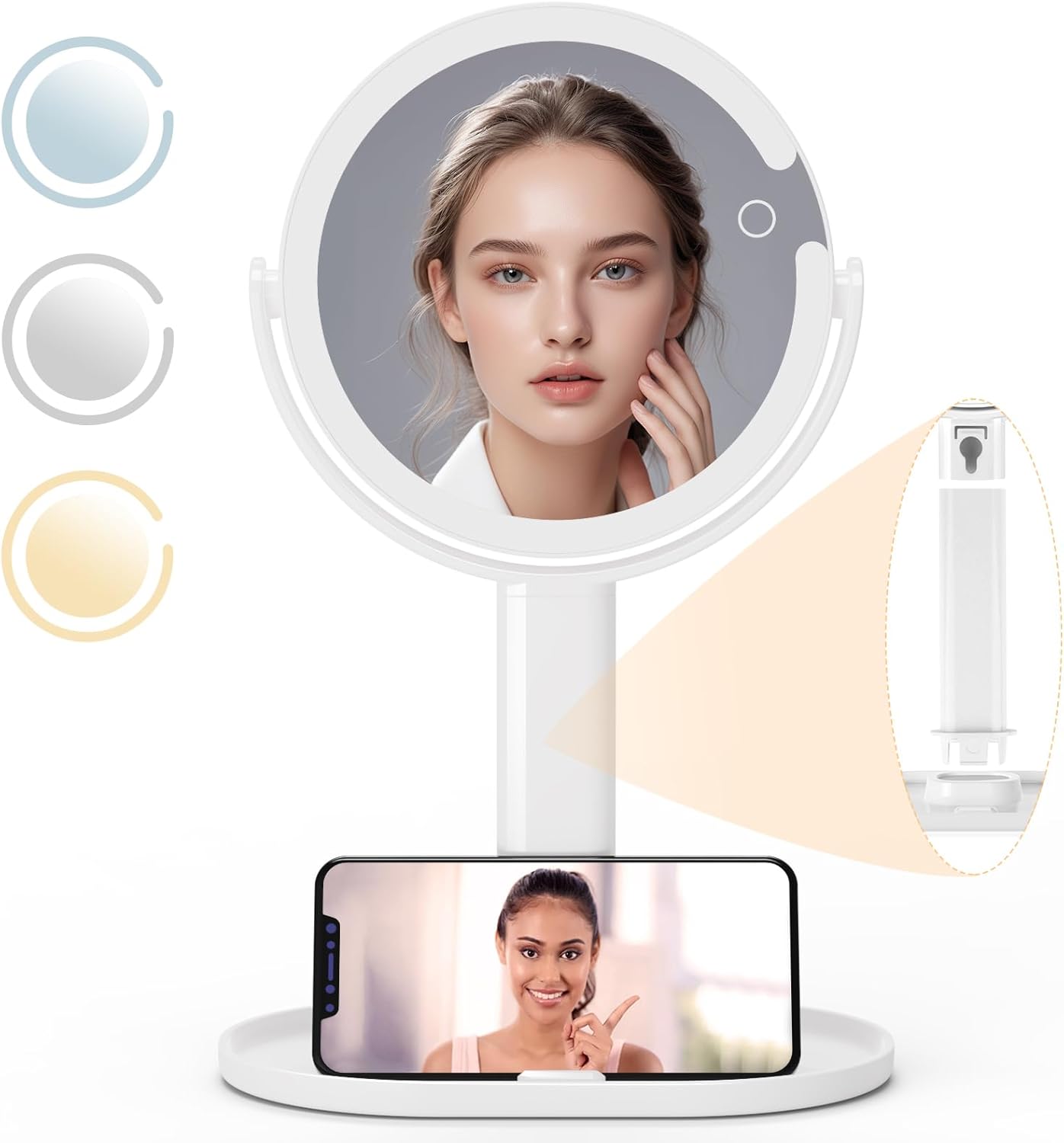 Enhance Makeup with 1X10X Lighted Mirror