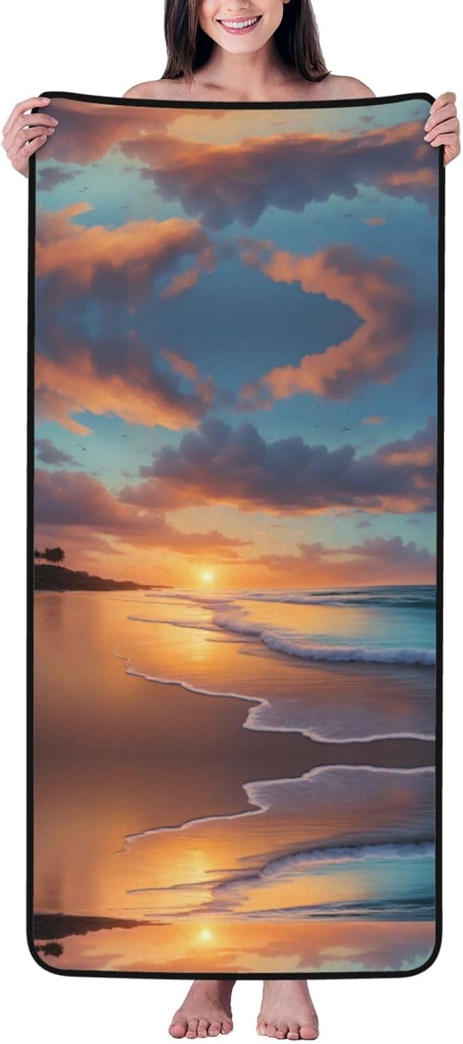 Sleek Coral Velvet Towel 27x55