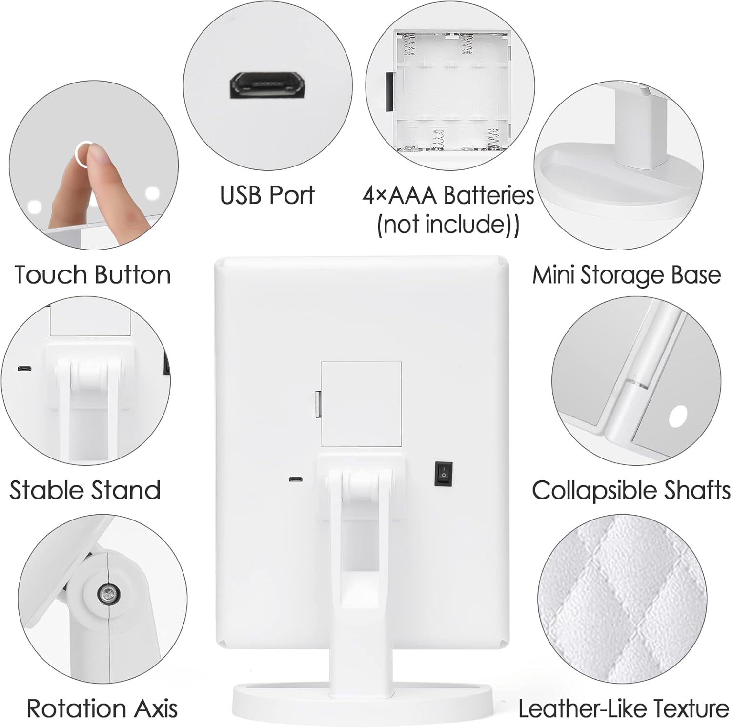 Makeup Mirror Vanity with Touch