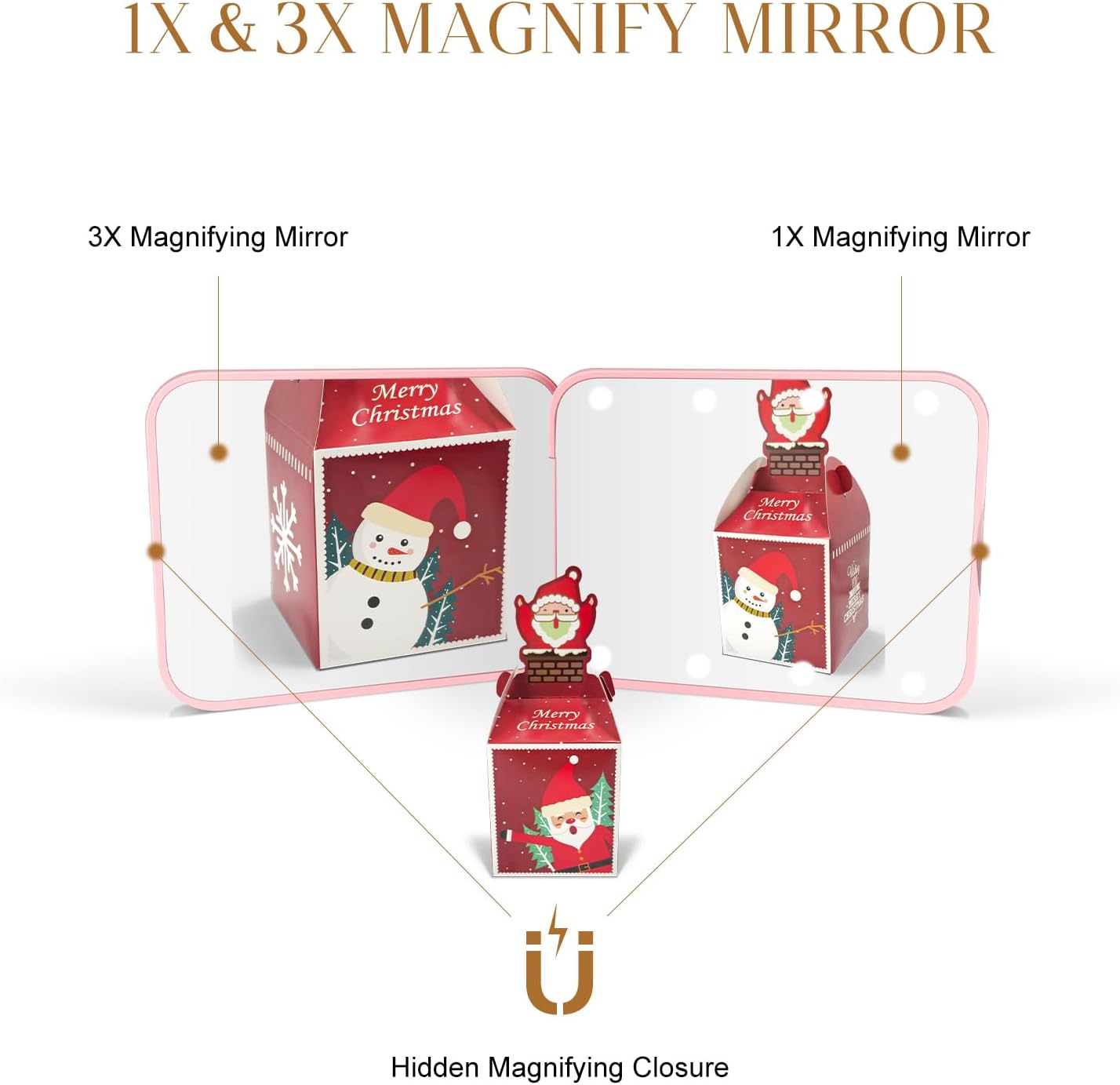 Illuminate your beauty with our compact mirror