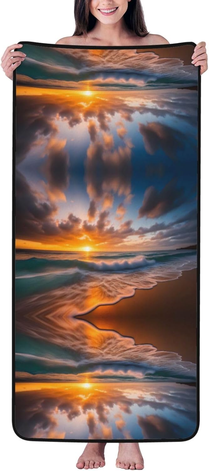 27x55 Coral Velvet Beach Towel