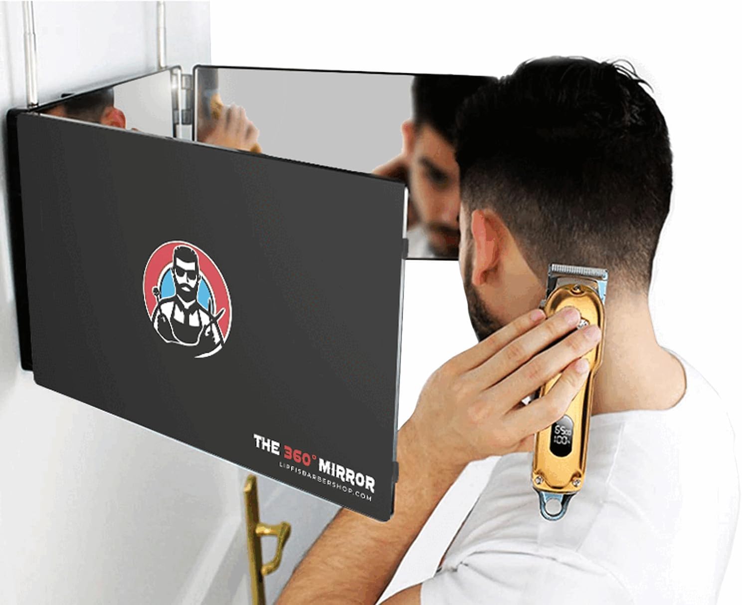 LIPFISBARBERSHOP - 360 Mirror for Self-Haircuts