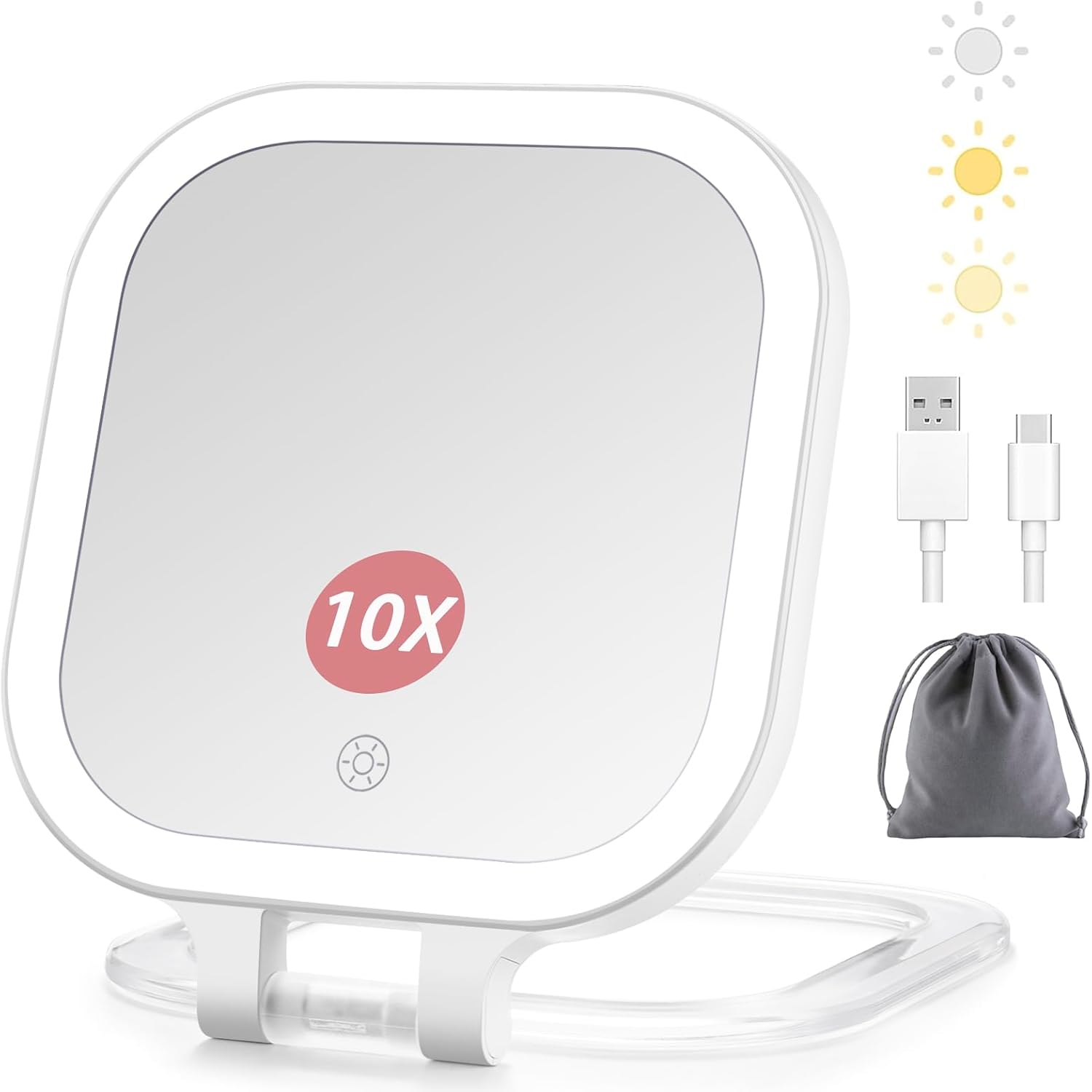Travel Makeup Mirror with Magnification