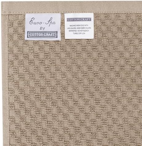 COTTON CRAFT Waffle Bath Sheets Set of 2