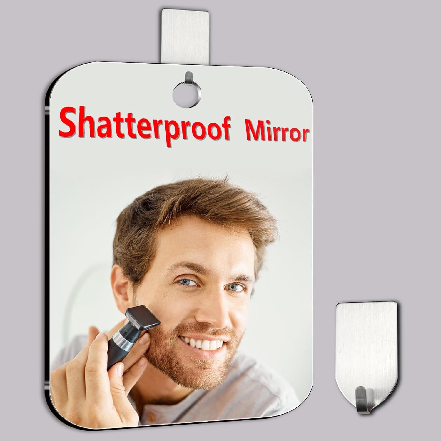 8x6 Travel-Friendly Fogless Mirror for Shaving Beauty