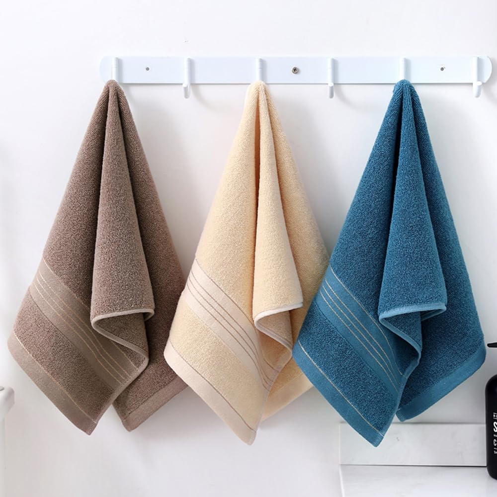Zuorery 3 Pack Hand Towels 13x30 Inch Cotton