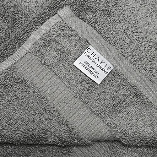 Chakir Turkish Linens Premium 100 Cotton Bath Towels Set of 4