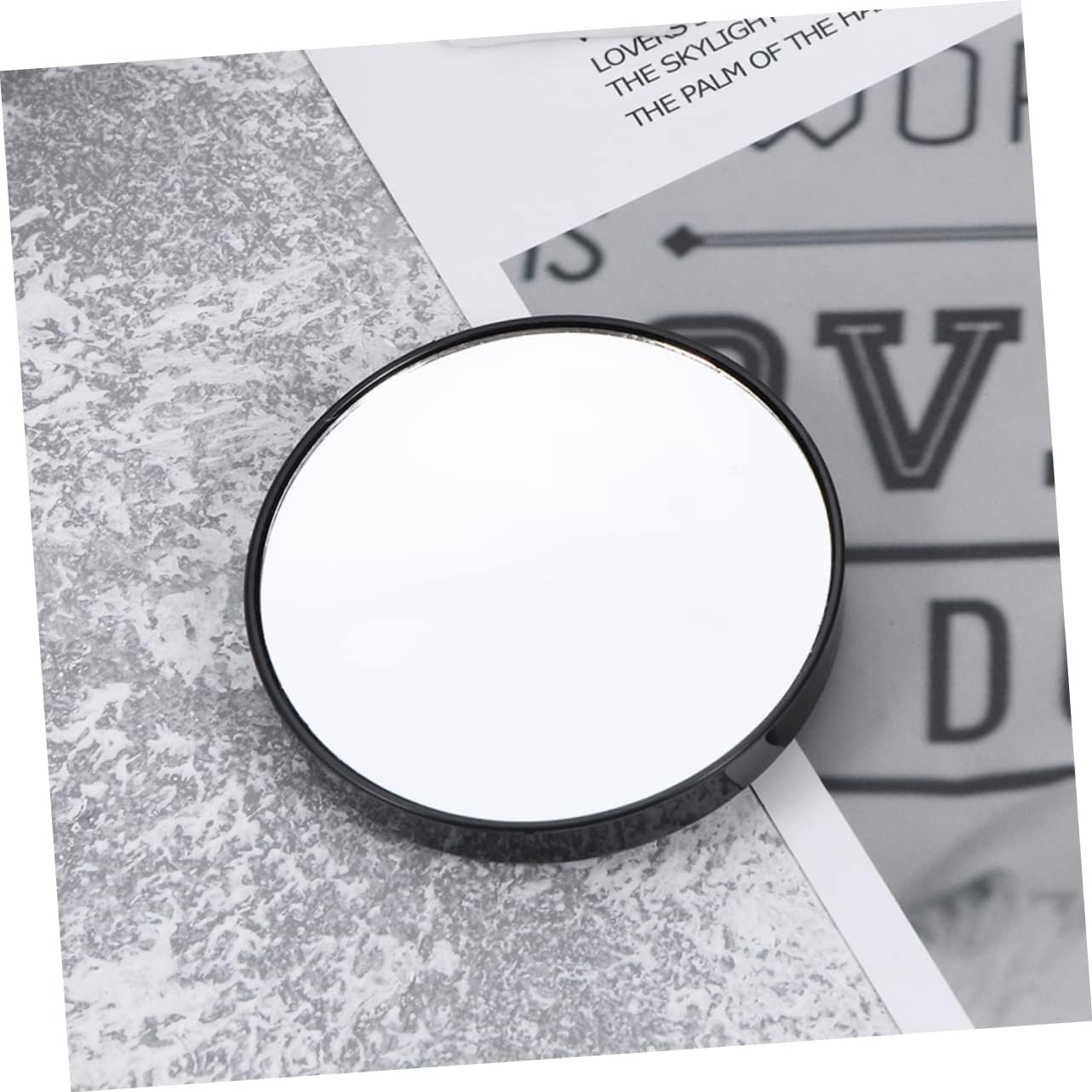 Suction Cup Magnifying Set Portable Beauty Care compact Black